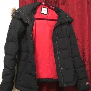 Hollister Puffed jacket removable hood - TEEN coat